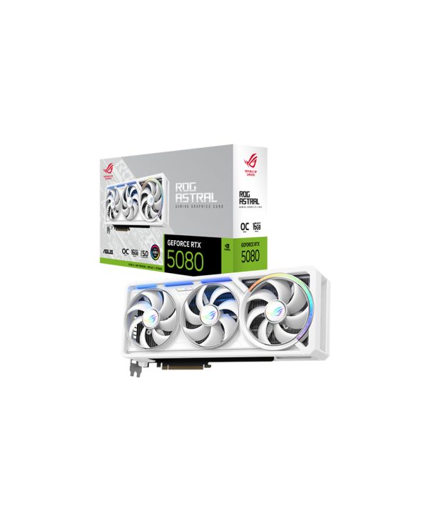ROG Astral GeForce RTX™ 5080 16GB GDDR7 WHITE OC Edition