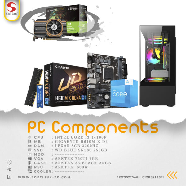 Low Budget PC (I3-8G-250G-750TI_4GB)