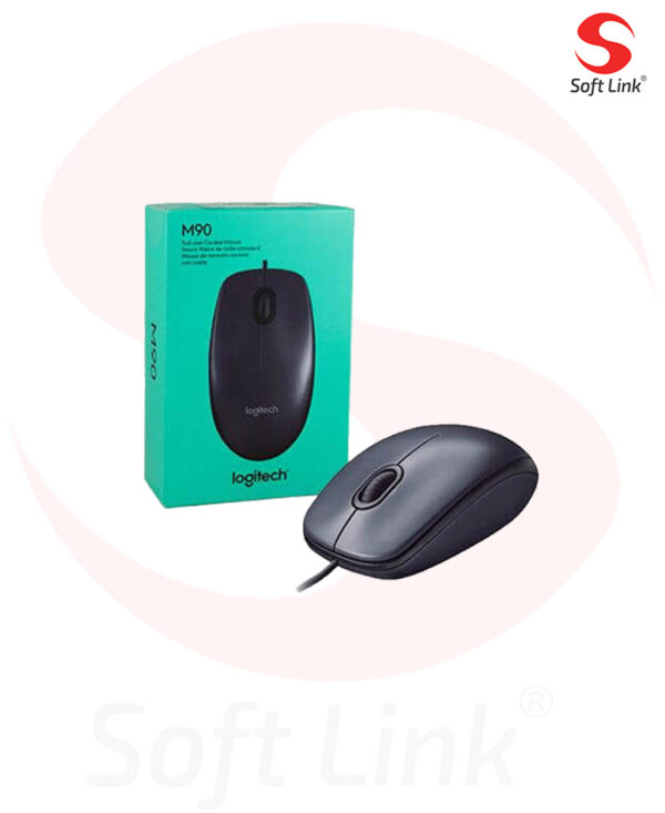 Logitech M90 Wired Mouse – (Black)