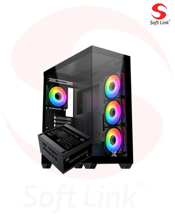 XIGMATEK Blast Mid-Tower Case + ASGARD 750W 80+ BRONZE