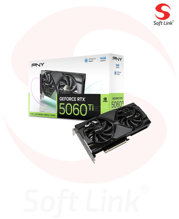 PNY NVIDIA GeForce RTX™ 5060 Ti Dual Fan 16GB Graphics Card