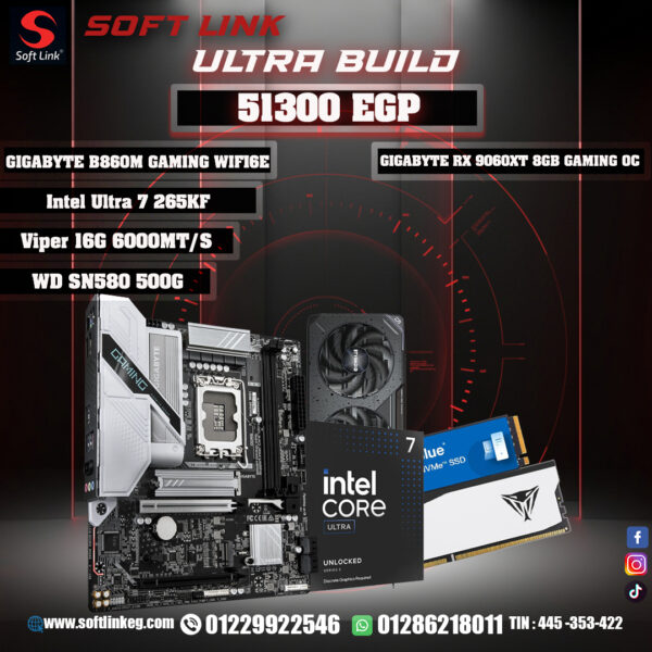 Gigabyte b860m + U7 265kf + Viper 16G + Ssd 500G + Rx 9060Xt 8G