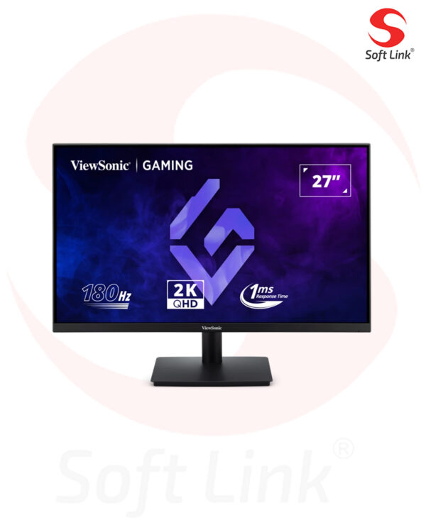 ViewSonic VX27G1 2K 27 Inch 180Hz 1ms MPRT 2K QHD IPS Flat G-Sync Compatible HDR10 Black Monitor
