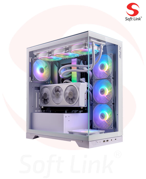 XPG INVADER X BTF MID TOWER CHASSIS Reverse Connector White