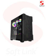 DarkFlash DS900 MESH TG Case With 4 DM20 ARGB Fans With GP750 750W 80 Plus Bronze