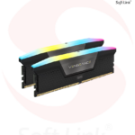 VENGEANCE® RGB 64GB (2x32GB) DDR5 DRAM Up To 6000MT/s CL40 Memory Kit — Black