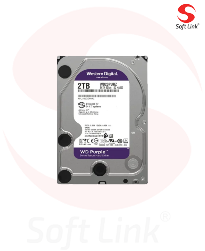 WD Purple Hard Drive – 2TB
