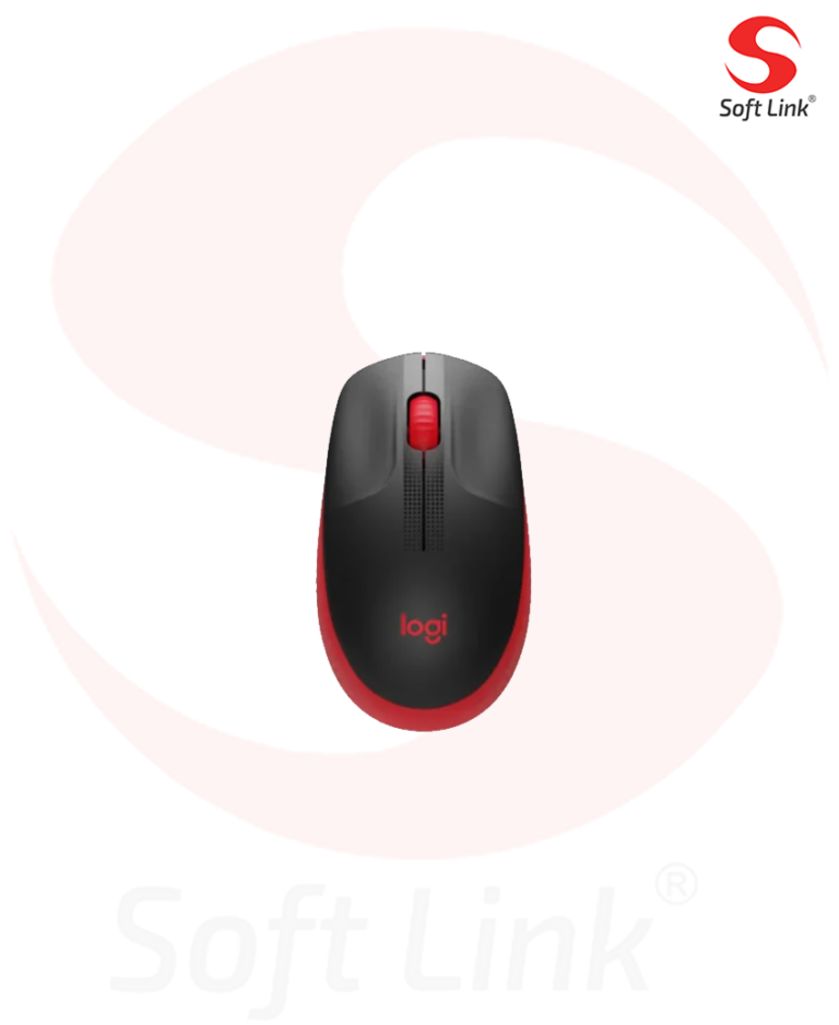 Logitech M190 Full-Size Wireless Mouse Red